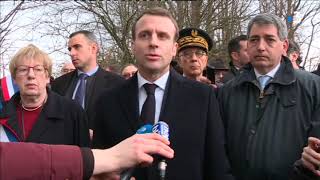 Profanation à Quatzenheim Emmanuel Macron réagit  quotcest une absurde bêtisequot [upl. by Dorahs]