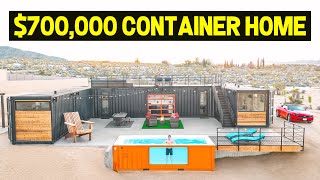 700000 TRIPLE SHIPPING CONTAINER HOME Full Tour amp Cost Breakdown [upl. by Adama757]