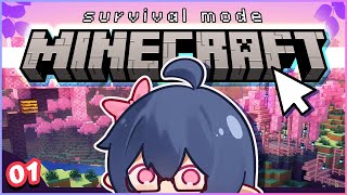 【Minecraft】Survival Episode 01 Journey to Find 🌸 [upl. by Negaem348]