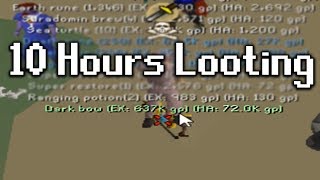 10 Hours of Looting PVP areas in OSRS [upl. by Ylrevaw]