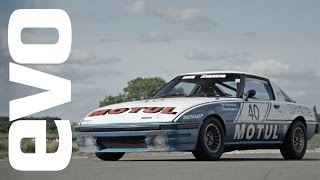 Mazda RX7 race car  evo REVIEW [upl. by Marie]