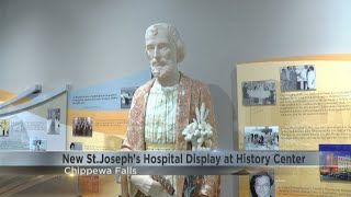 New St Josephs Hospital display at Chippewa Area History Center [upl. by Eelytsirk]