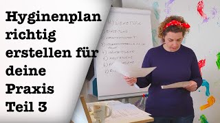 Hygieneplan richtig erstellen Teil 3 podologinandrea [upl. by Heydon]