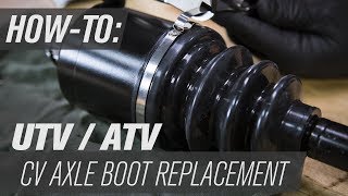 How To Replace a UTVATV CV Axle Boot [upl. by Prudy477]