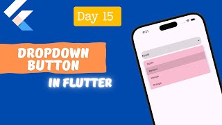 Dropdown Button in Flutter  how to make dropdown buttons in Flutter [upl. by Irim824]