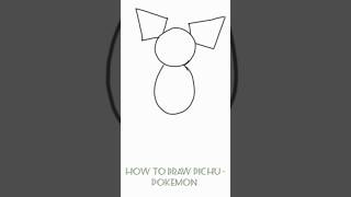 How to draw Pichu  Pokemon character art shorts pokemon [upl. by Hiram]