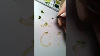 August Birthstone Peridot Peridot Jewelry Design [upl. by Snowber5]