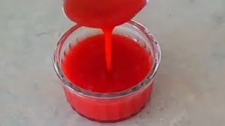 ♡Strawberry saucecoulis recipe♡ using only 3 ingredients [upl. by Ashman612]