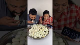 60 BOILED EGGS EATING CHALLENGE😱 FASTEST FOOD COMPETITION🔥 shorts foodie foodchallenge [upl. by Nnylodnewg]