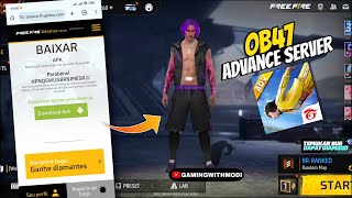 Ob47 Advance Server Registration 🤯  Ob47 new character Free Fire  ff advance server [upl. by Geraud]