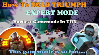 How To SOLO Expert Mode In TDX Hardest Gamemode  Tower Defense X [upl. by Waller792]