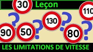 Code de la route Leçon 5  Les Limitations de vitesse [upl. by Gariepy]