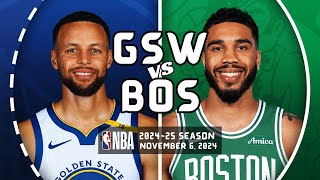 Golden State Warriors vs Boston Celtics Full Game Highlights  Nov 6 2024  202425 NBA Season [upl. by Haidej]