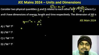 Consider two physical quantities A and B related to each other as E  𝐵 −𝑥2 𝐴𝑡 where Ex and t [upl. by Lellih]