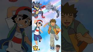 Ash Mega Lucario Vs Brock Mega SteelixPokemon Battle 🏆pokemonpikachushortstrendingash [upl. by Ario]