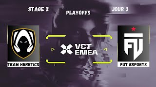 FR FUT ESPORTS vs Team HERETICS  VCT EMEA STAGE 2  DEMI FINALE LOWER BRACKET [upl. by Ewnihc]