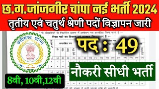 cg vacancy 2024  cg new vacancy 2024  cg job vacancy 2024  cg job  chhattisgarh vacancy 2024 [upl. by Relly]