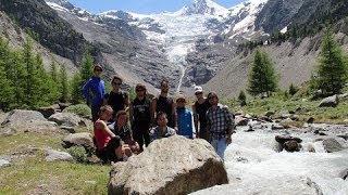 Wandern  Hiking in Wallis Schweizer Alpen Gletscher Grächen 2014 [upl. by Beauregard998]