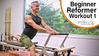 Beginner Pilates Reformer Workout 1  15 minutes [upl. by Sheline577]