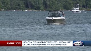 Proposal to raise daytime speed limit on part of Lake Winnipesaukee facing opposition [upl. by Kennet341]