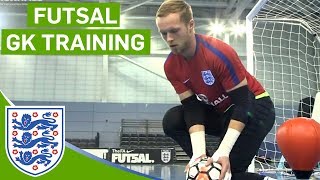 Closerange Blocks and Agility Drills  England Futsal Goalkeeper Training [upl. by Dittman]