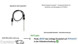 Temperaturfühler Backofen wechseln Miele 7274241 Temperaturfühler Dampfgarer tauschen Miele Geräte [upl. by Boyer]