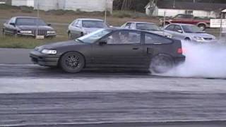 mid engine turbo rwd crx vs eclipse gsx [upl. by Ahsehyt]