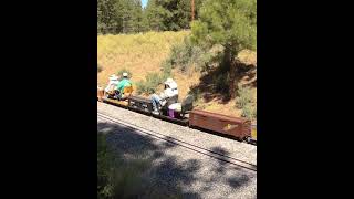 Rolling through Train Mountain livesteam railroad modelrail [upl. by Hortense370]