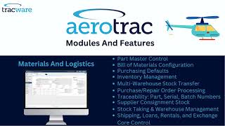 Aerotrac  The Complete Aviation MRO Software Solution [upl. by Kwon318]