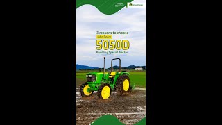 John Deere 5050D Puddling Special Tractor [upl. by Aina154]