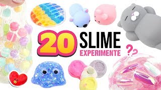 20 NEUE SCHLEIM Experimente 😱Verrückter DIY SLIME SLIME 😍ASMR Deutsch [upl. by Pack906]