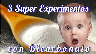 Los 3 mejores Experimentos con Bicarbonato  Trucos con niñs Lifehacks [upl. by Sokil]