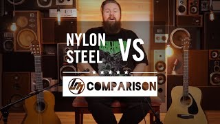 Nylon vs Steel String Acoustic Guitar  Better Music [upl. by Ysnil]