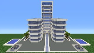 Minecraft Tutorial How To Make A Modern Hotel  3 [upl. by Nesyaj426]