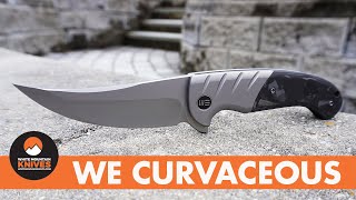 WE Knife Curvaceous Folding Knife  Quick Look [upl. by Llimaj]