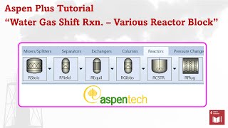 Aspen Plus  RSTOIC RYIELD REQUIL amp RGIBBS Water Gas Shift Reaction [upl. by Elda948]