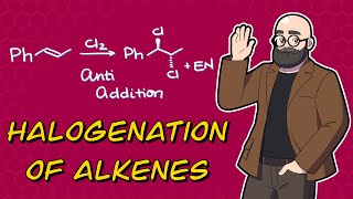 Halogenation of Alkenes  Mechanism  Stereochemistry  Examples [upl. by Anes456]