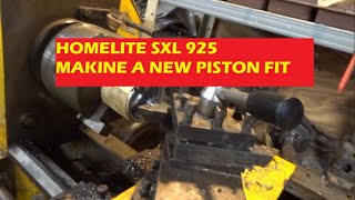 Homelite Super XL 925 Making a quotNEWquot piston Fit [upl. by Sivartal]