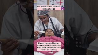 Best Beautician Academy Students handson training Orane International Hyderabad [upl. by Karp]