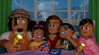 A MASSIVE HURRICANE HITS OUR HOUSE WE LOST POWER  Roblox Family Roleplay [upl. by Caton]