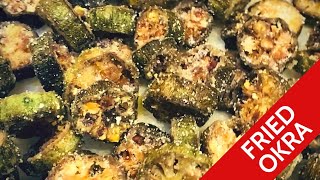 Simple Recipes Southern Fried Okra  How to Fry Okra Easy Method [upl. by Otrepur]