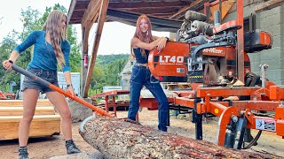 2 sisters 1 sawmill turning trees into treasures [upl. by Tayyebeb]