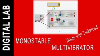 DemoMonostable Multivibrator using 555 Timer [upl. by Yaffit]