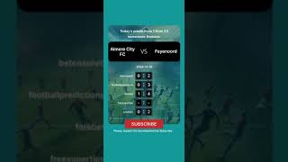 Almere City FC vs Feyenoord Today Prediction football predictions bettingtips [upl. by Aerdnaed]