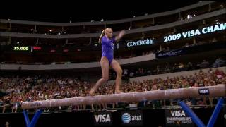 Nastia Liukin  Balance Beam  2009 Visa Championships  Women  Day 2 [upl. by Nakada539]