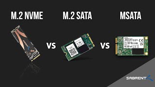 M2 NVMe vs M2 SATA vs mSATA  Explained [upl. by Llorrad955]