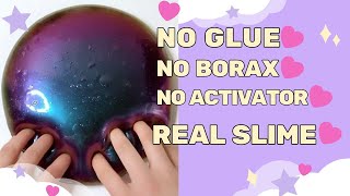 How To Make A ❌No Glue ❌No Borax Slime  Homemade Diy Slime without❌ glue ❌borax  ❌activator [upl. by Christy]