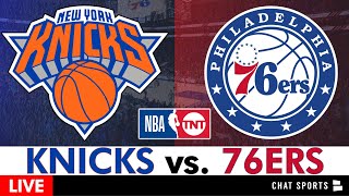 Knicks vs 76ers Live Streaming Scoreboard PlayByPlay Highlights amp Stats  NBA on TNT [upl. by Ciryl]