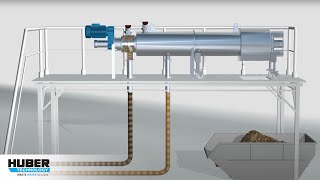 HUBER STRAINPRESS® Fremdstoffabscheider  Sludgecleaner SP  Animation [upl. by Ekim304]