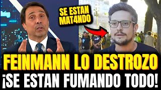 💥FEINMANN DESTROZO A ZURDO FALOPERO💥 SE ESTAN FUMANDO LOS ARBOLES [upl. by Kirsch]